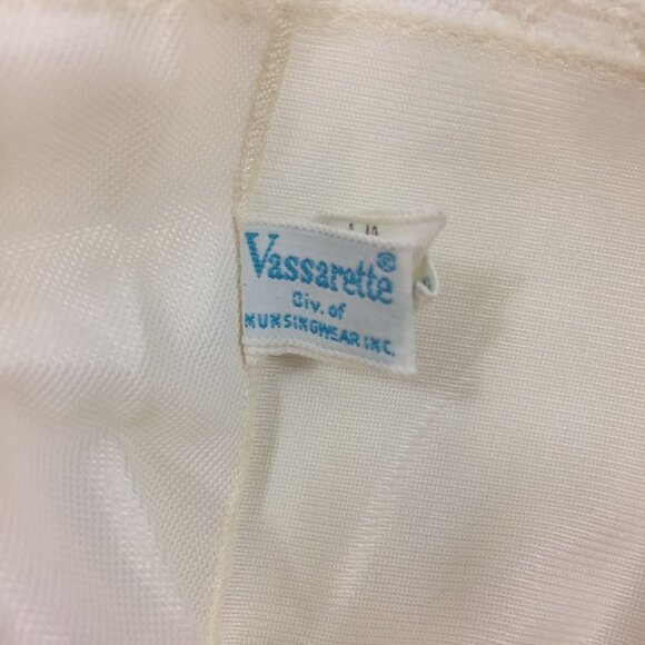 Vintage 60s Womens Vassarette Full Slip Sleeveless White Size 40 - Picture 11 of 15